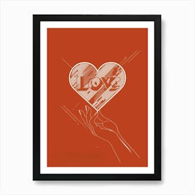 Love Woman Art Print