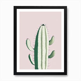 Prickly Pear Cactus Simplicity 2 Art Print