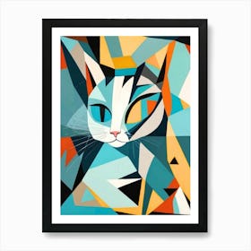 Abstract Cat 1 Art Print