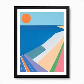 Bells Beach, Australia Modern Colourful Art Print