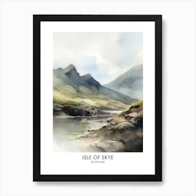 Isle Of Skye 5 Watercolour Travel Poster Art Print