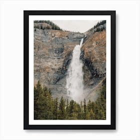 Waterfall Off Of Cliff Art Print