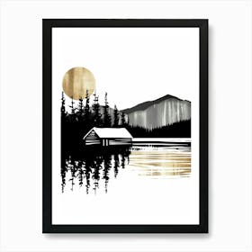 Cabin In The Woods 1 Art Print