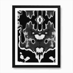 Black And White Abstract Art Print