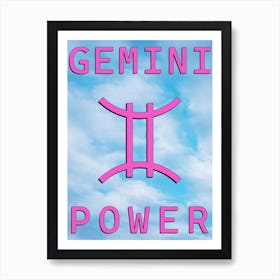 Gemini Power Art Print