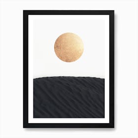 Desert Moon Art Print