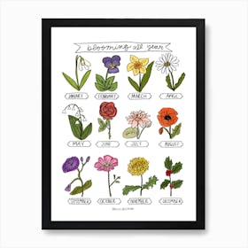 Blooming All Year 4 Art Print