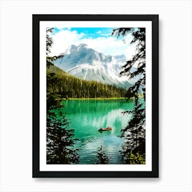 Emerald Lake Banff National Park Art Print