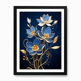 Lotus Flowers 1 Art Print