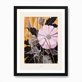 Flower Illustration Lilac 3 Poster Art Print