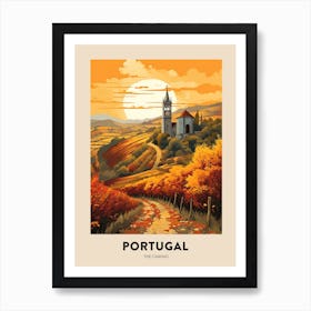 The Camino Portugal 2 Vintage Hiking Travel Poster Art Print