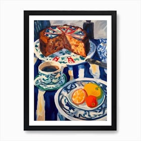 Carrot Cake Painting 1 Art Print