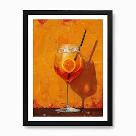 Aperol Spritz Orange 126 Art Print