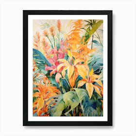 Tropical Plant Painting Cast Iron Plant 1 Art Print