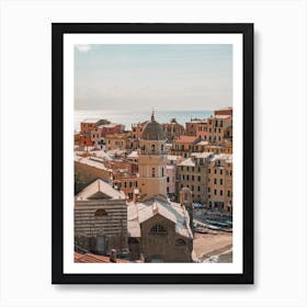 Vernazza In Pastel Cinque Terre Italy Affiche