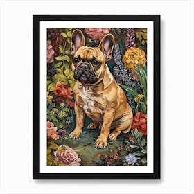 French Bulldog Acrylic Painting 3 Art Print