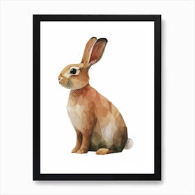 New Zealand Rabbit Kids Illustration 1 Art Print