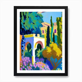 Generalife Gardens, 1, Spain Abstract Still Life Art Print