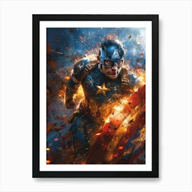 Captain America 56 Art Print