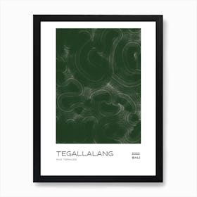 Rice Terrace Bali Tegallalang Art Print