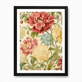 Floral Wallpaper 40 Art Print