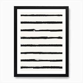 Black And White Stripes 1 Art Print