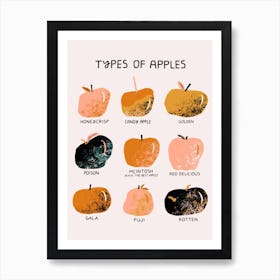 Types Of Apples    Art Print