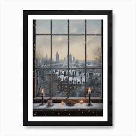 Winter Cityscape London United Kingdom 8 Art Print