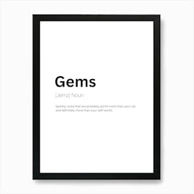 Gems Definition Meaning Affiche