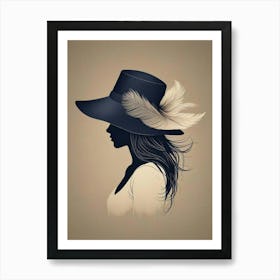 Silhouette Portrait (3) Art Print