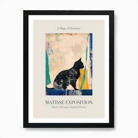 Cat 3 Matisse Inspired Exposition Animals Poster Art Print