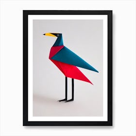 Emu Origami Bird Art Print