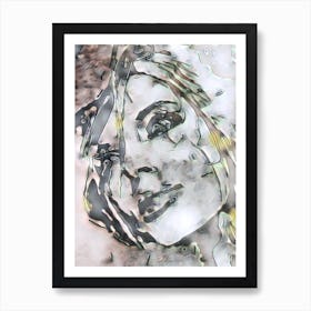 Woman'S Face 10 Art Print