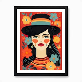 Mexican Girl Art Print