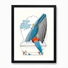 Sea Life Blue Whale Art Print