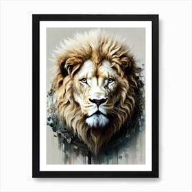 Lion Head 60 Art Print