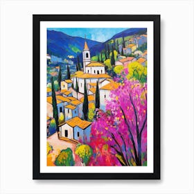 Spoleto Italy 3 Fauvist Painting Art Print