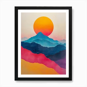 Sunset In The Mountains 41 Poster