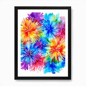 Watercolor Flowers 56 Art Print