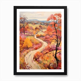 Autumn Gardens Painting Wave Hill Usa 4 Art Print