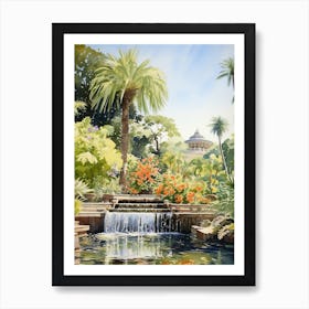 Huntington Library Art Collections And Botanicial Watercolour Art Print