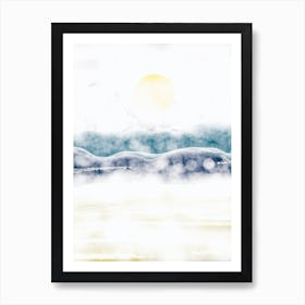 Sunrise Over The Ocean Art Print