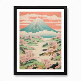 Mount Amagi In Shizuoka Japanese Landscape 3 Art Print