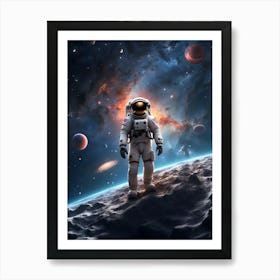 Astronaut In Space 22 Art Print