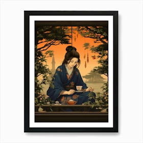 Tea Ceremony Japanese Style 9 Art Print