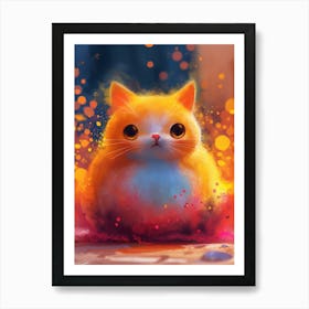 Cute Cat Art Print