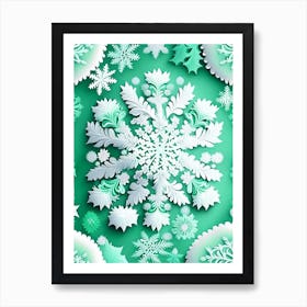 Intricate, Snowflakes, Kids Illustration 2 Art Print