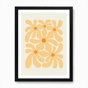 Funky Flowers Art Print