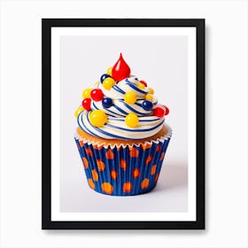 Realistic Photography Dotty Cupcake 3 Art Print