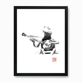 Kermitt The Frog and his banjo Art Print